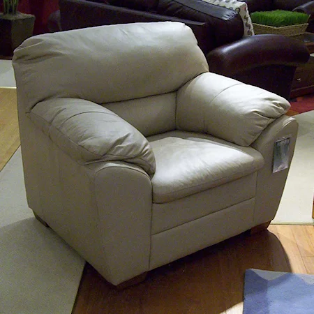 46" Casual Leather Chair