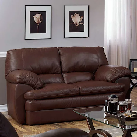 Leather Pillow Cushion Love Seat