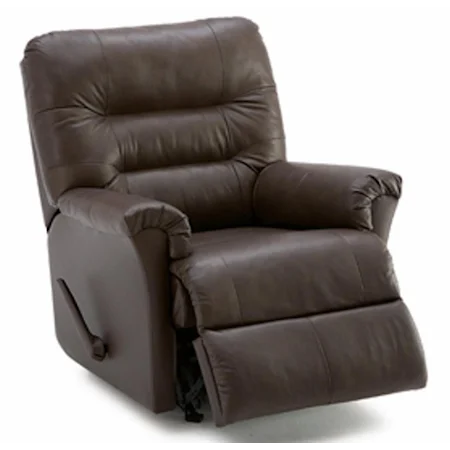 Wallhugger Recliner with Channel-Tufted Back