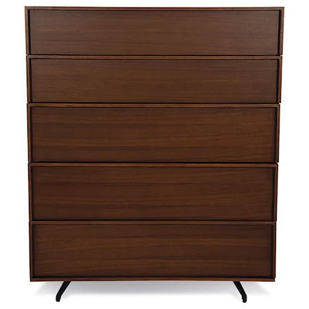Mid-Century Modern Chest with 5 Drawers
