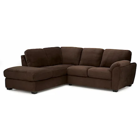 Casual Sectional Sofa with RHF Corner Chaise