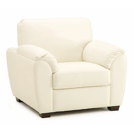 Casual Chair with Sloped Pillow Arms