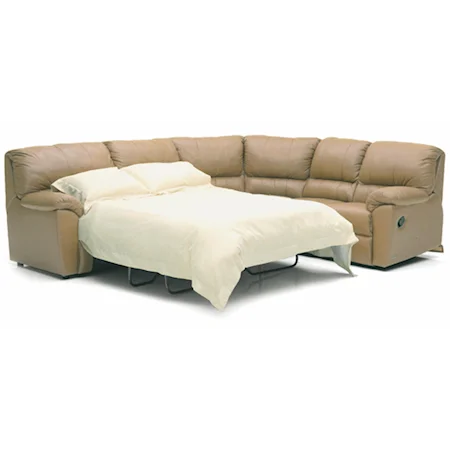 Reclining Sectional with Sleeper