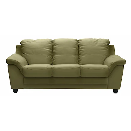 Casual Sofa with Sloped Pillow Arms