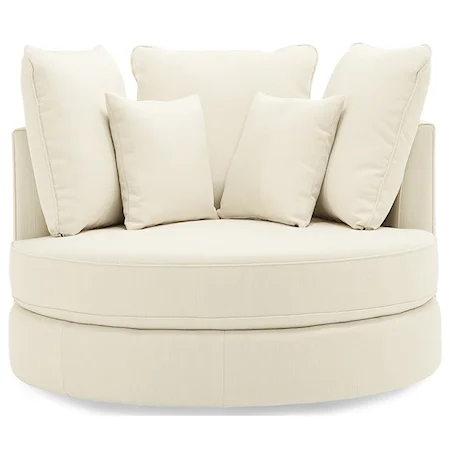 Swivel Chair w/ Two 16" Pillows