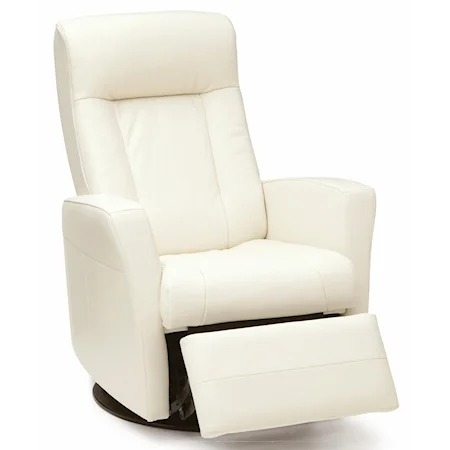 Rocker Recliner with Rolled Arms and Defined Headrest