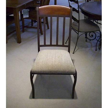 Upholstered Metal Side Chair