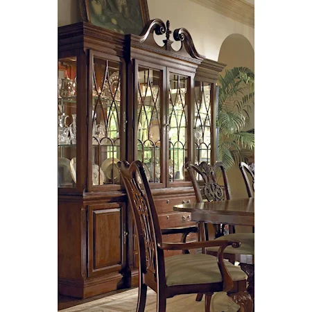 Broken Pediment China Cabinet