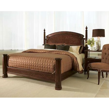 Veneer Poster Bed