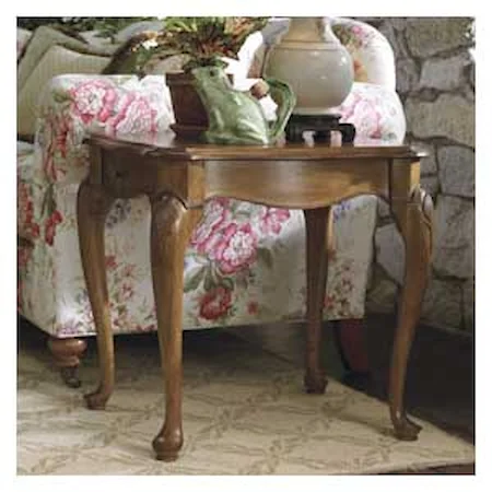 Four Leg End Table with One Drawer