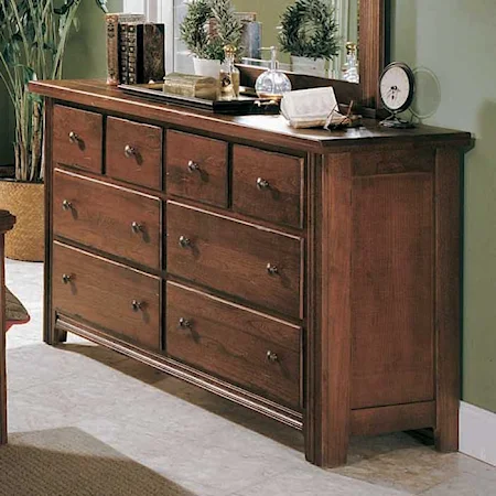 Six Drawer Double Dresser