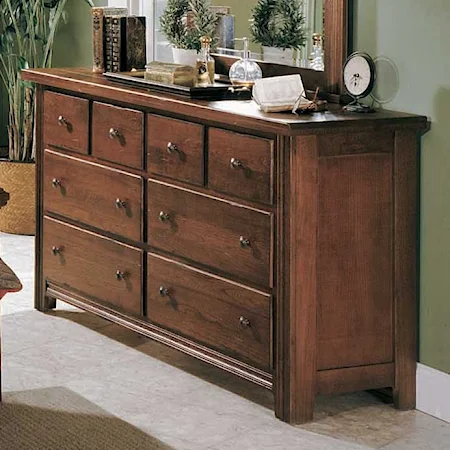 Six Drawer Double Dresser