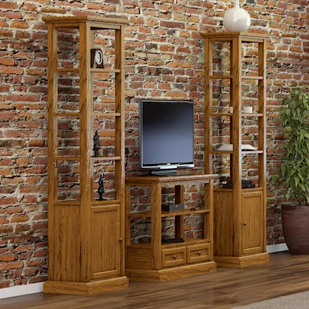 Condo Console Table & 2 Etageres