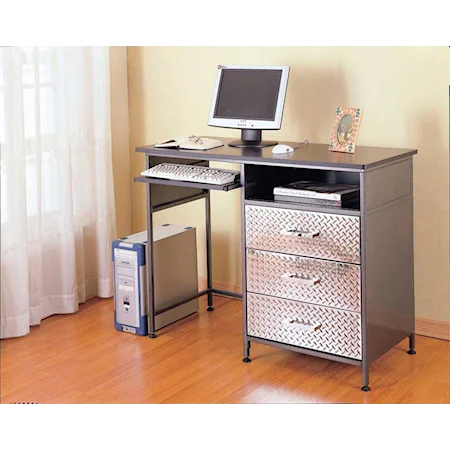 Counter Height Youth Desk with Keyboard Tray