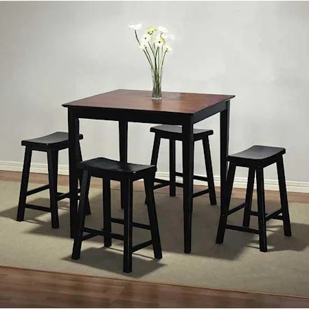 Gathering Table and Counter Height Stools