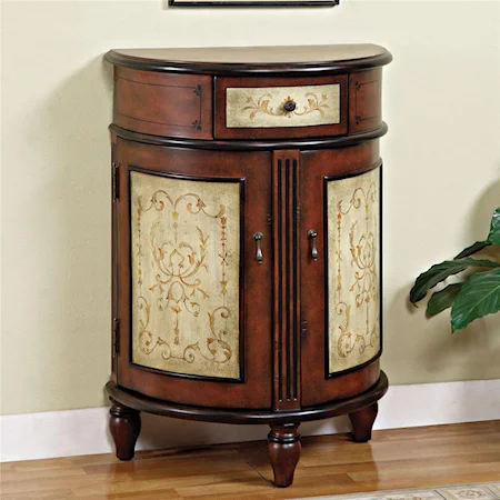 Half Round 2-Door, 1-Drawer Accent Chest