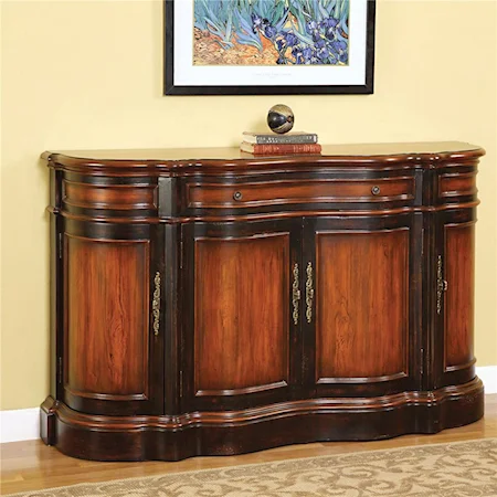 4-Door, 3-Drawer Hall Chest