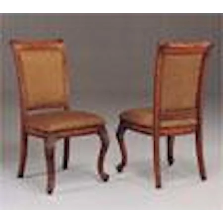 Mahogany Game Chair with Brown Microfiber Fabric