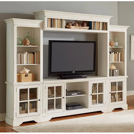 Entertainment Center in Light Finish