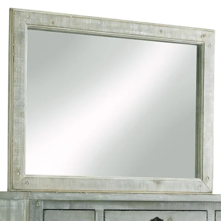 Cottage Distressed Pine Dresser Mirror