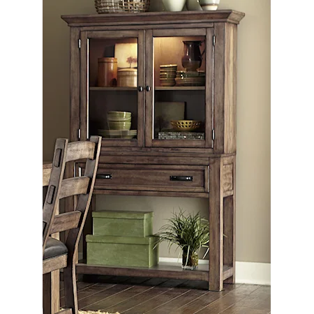 China Cabinet With Minimally Designed Thick Block Legs