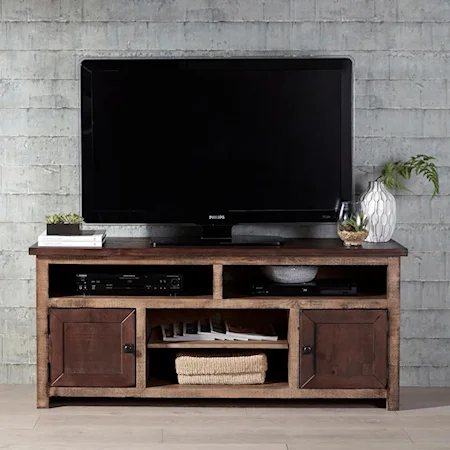 60 Inch Two-Toned Console