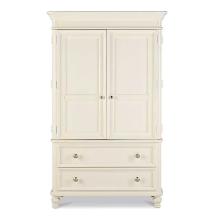 Armoire with Two Drawers and Large Cabinet