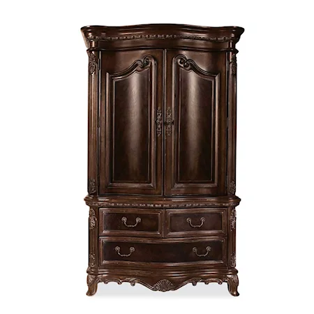 Beautiful Two Door, Two Drawer Armoire