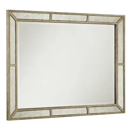 Wall Mirror w/ Antiqued Mirror Frame