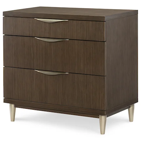 Mid-Century Modern Night Stand with USB Outlet