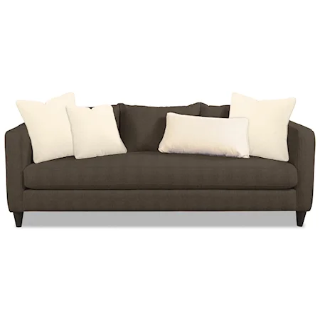 Contemporary Bench Seat Tuxedo Sofa