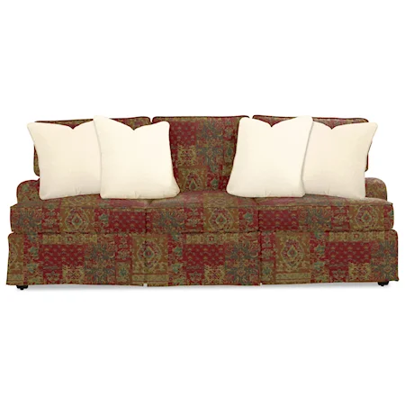 Traditional Skirted Sofa