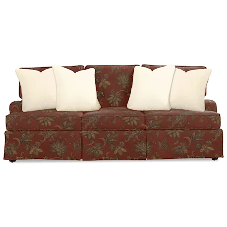 Traditional Skirted Sofa