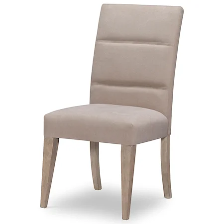 Contemporary Upholstered Back Dining Side Chair