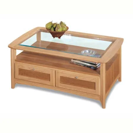 Drop Drawer Cocktail Table
