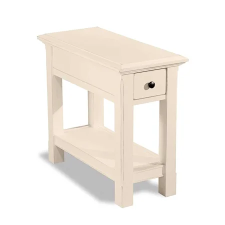 Chairside End Table with One Drawer and Shelf