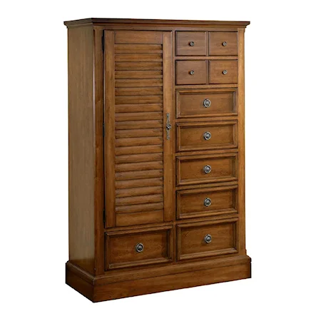 Single Door Chest with Eight Drawers