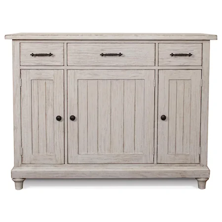 Weathered Server w/ Drawers and Doors