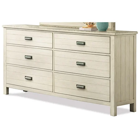 6-Drawer Dresser with Felt-Lined Drawers