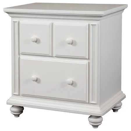 Cottage 2-Drawer Nightstand with USB Port