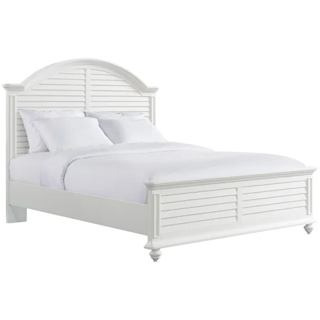Cottage Queen Panel Bed with Shutter Details
