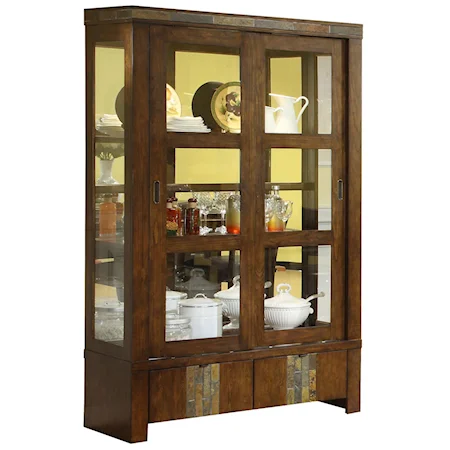 China Cabinet with Slate Inserts
