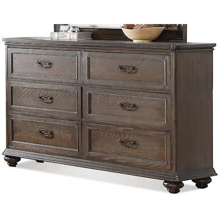 Low Six Drawer Dresser