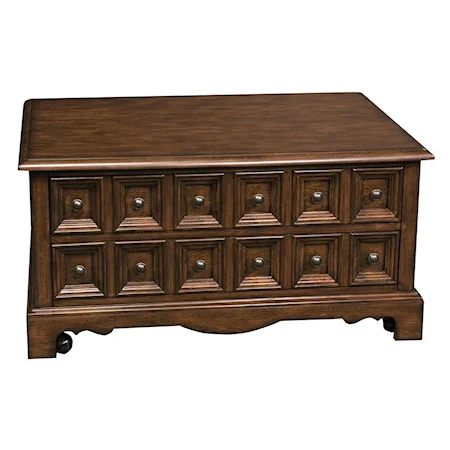 2 Drawer Traditional Coffee Table