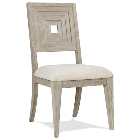 Uph Wood-Bk Sid Chair 2in