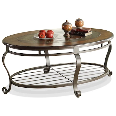 Slate Top Oval CoffeeTable