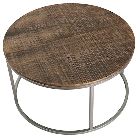 Contemporary Round Cocktail Table