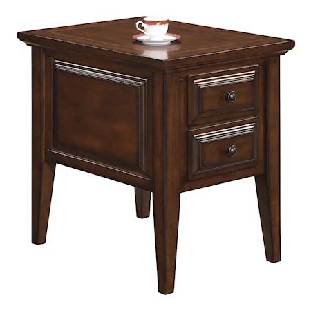 Casual 2 Drawer Side Table