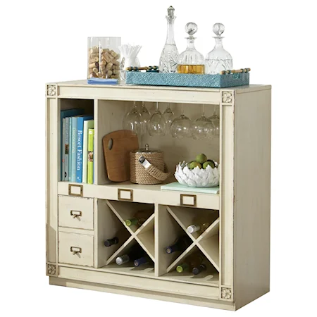 Bar Console with Wine and Bottle Storage