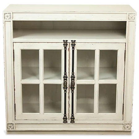 Door Chest with Open Electronic Storage Area